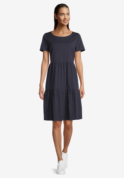 Vera Mont Robe de cocktail en bleu foncé, Vue avec modèle