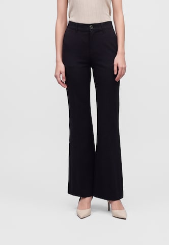 Evazați Pantaloni 'CHRISSY' de la GUESS pe negru: față