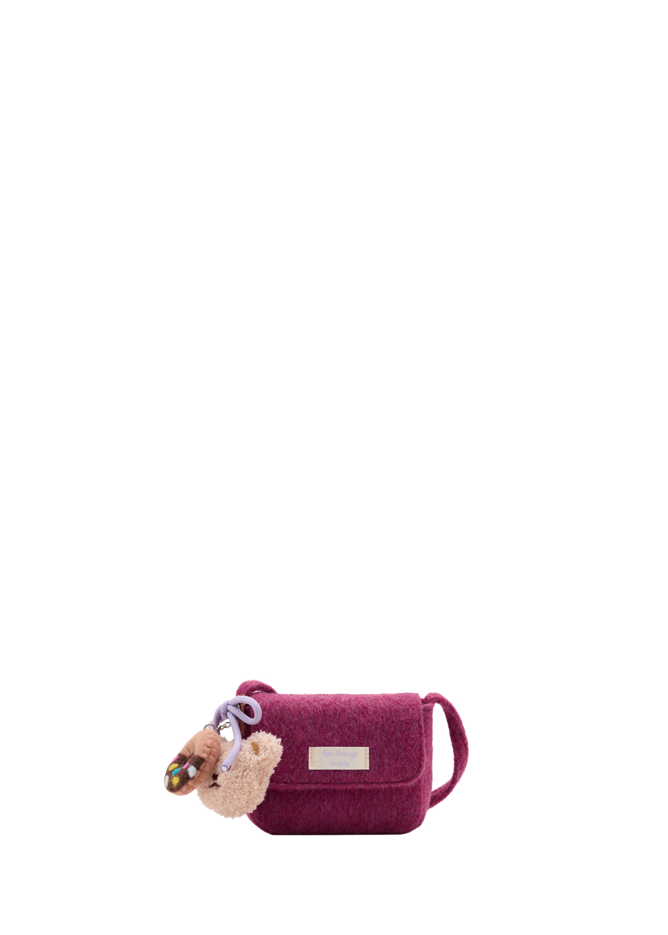 Sac 'THINGS' MANGO KIDS en violet : devant
