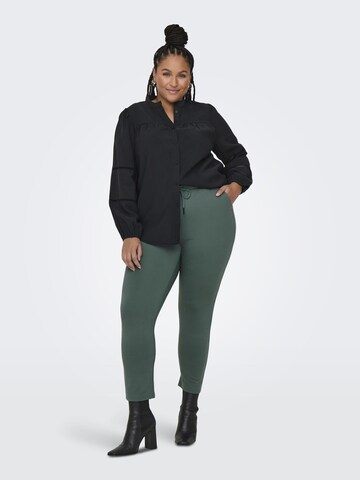 Slimfit Pantaloni 'Goldtrash Classic' di ONLY Carmakoma in verde