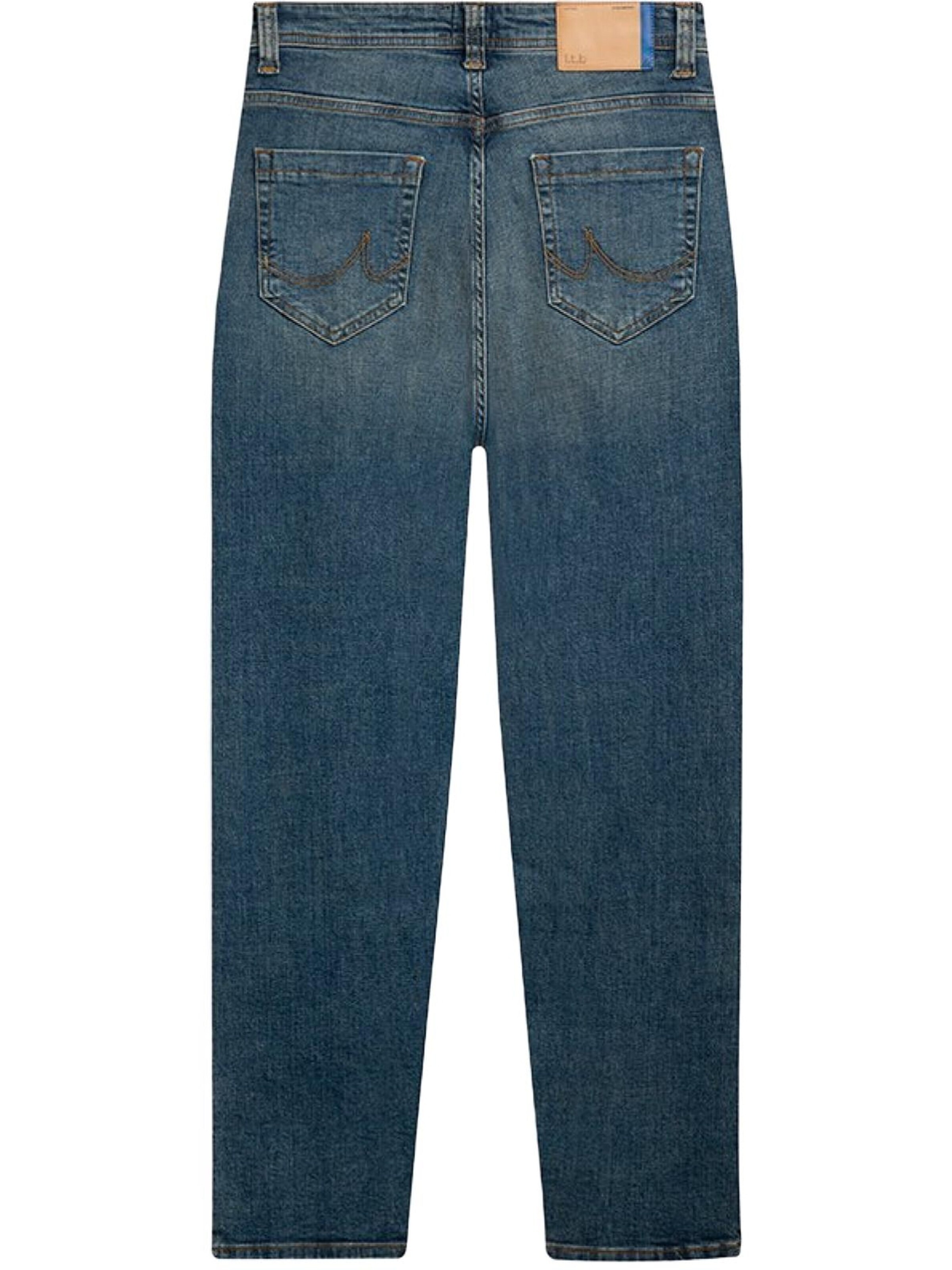 LTB Jeans - regular Vaquero 'LTB Jeans Hollywood Y Straight Leg Mid Waist Mid Indigo Jeanshose' en azul