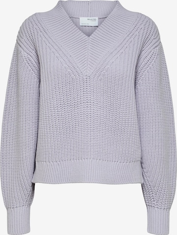 SELECTED FEMME - Pullover 'MILEA' em roxo: frente