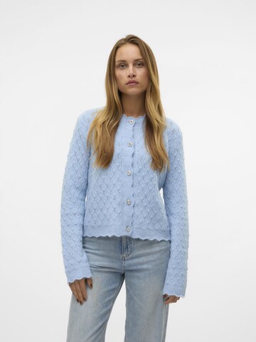 VERO MODA Knit cardigan in Blue: front