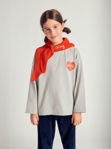 Maru + Bo - Camiseta 'BASIC HEAVY-WEIGHT PIXEL HEART GRAPHIC T-SHIRT' en gris