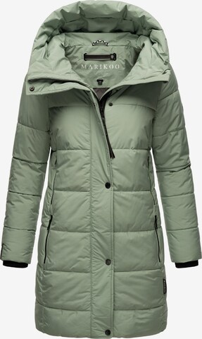 MARIKOO Winter Coat 'Karumikoo XVI' in Green: front