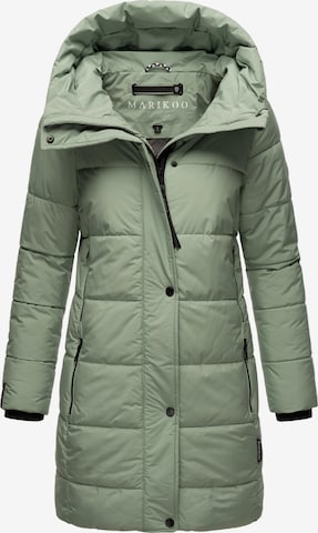 MARIKOO Winter coat 'Karumikoo XVI' in Green: front
