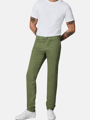 Coupe slim Pantalon chino 'Solon' Peak Time en vert