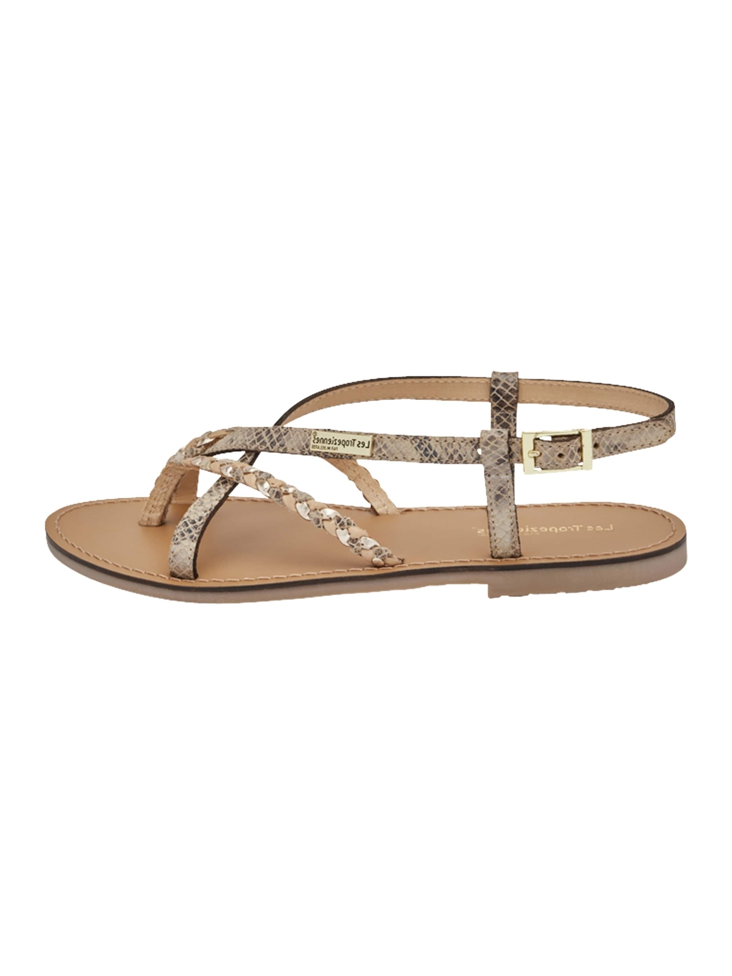 Les Tropéziennes Sandal in Beige: front