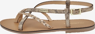 Les Tropéziennes Sandale in Beige: Vorderseite
