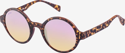 MSTRDS Sunglasses 'Retro Funk' in Cognac / Dark brown / Light pink, Item view
