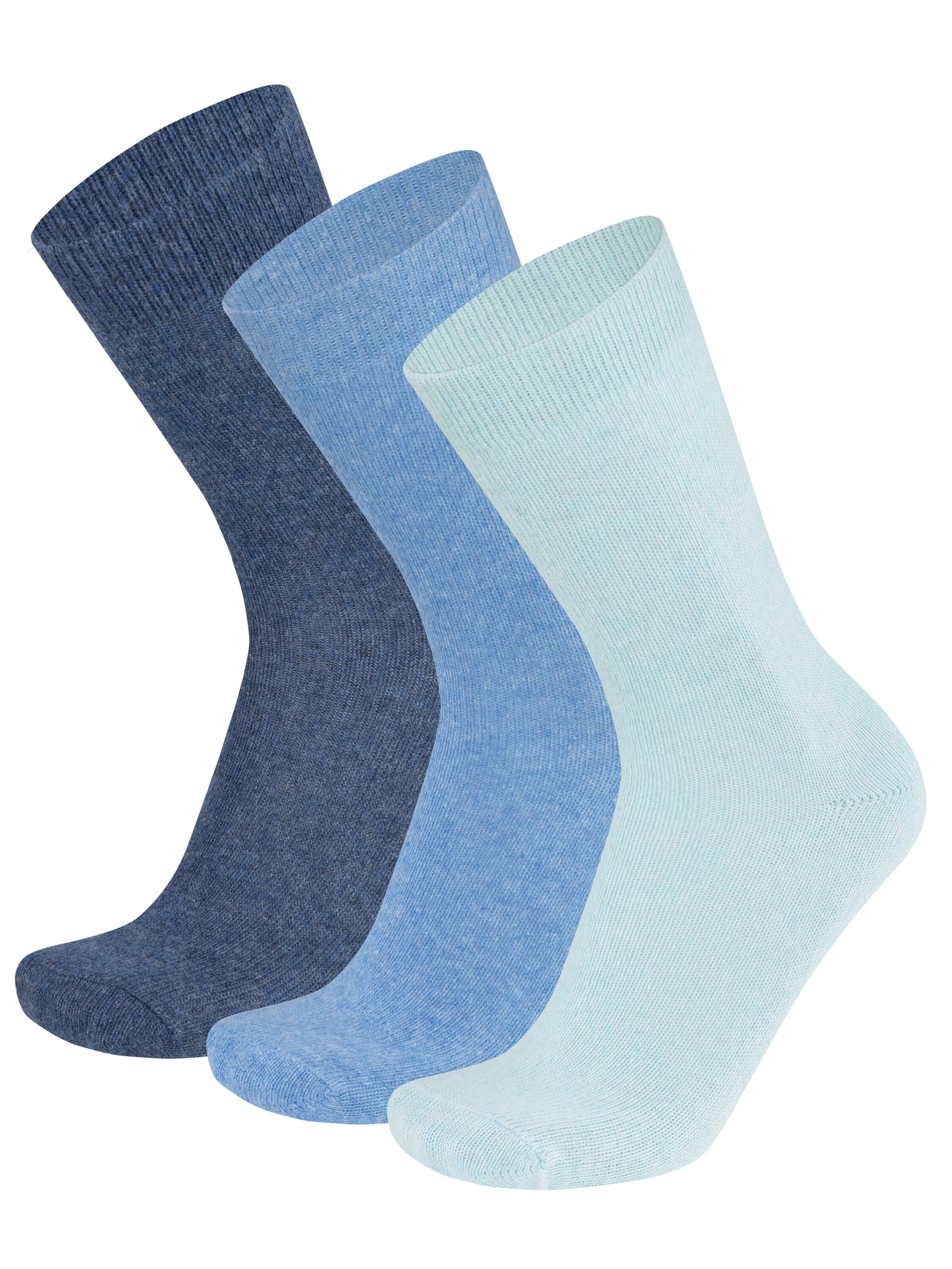 Chaussettes normani en bleu : devant