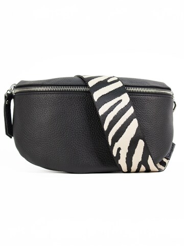 Sacs banane 'SERENA medium' lePelou en noir : devant