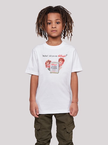 T-Shirt 'Kellogg's Corn Flakes Vintage Kids Advert' F4NT4STIC en blanc : devant