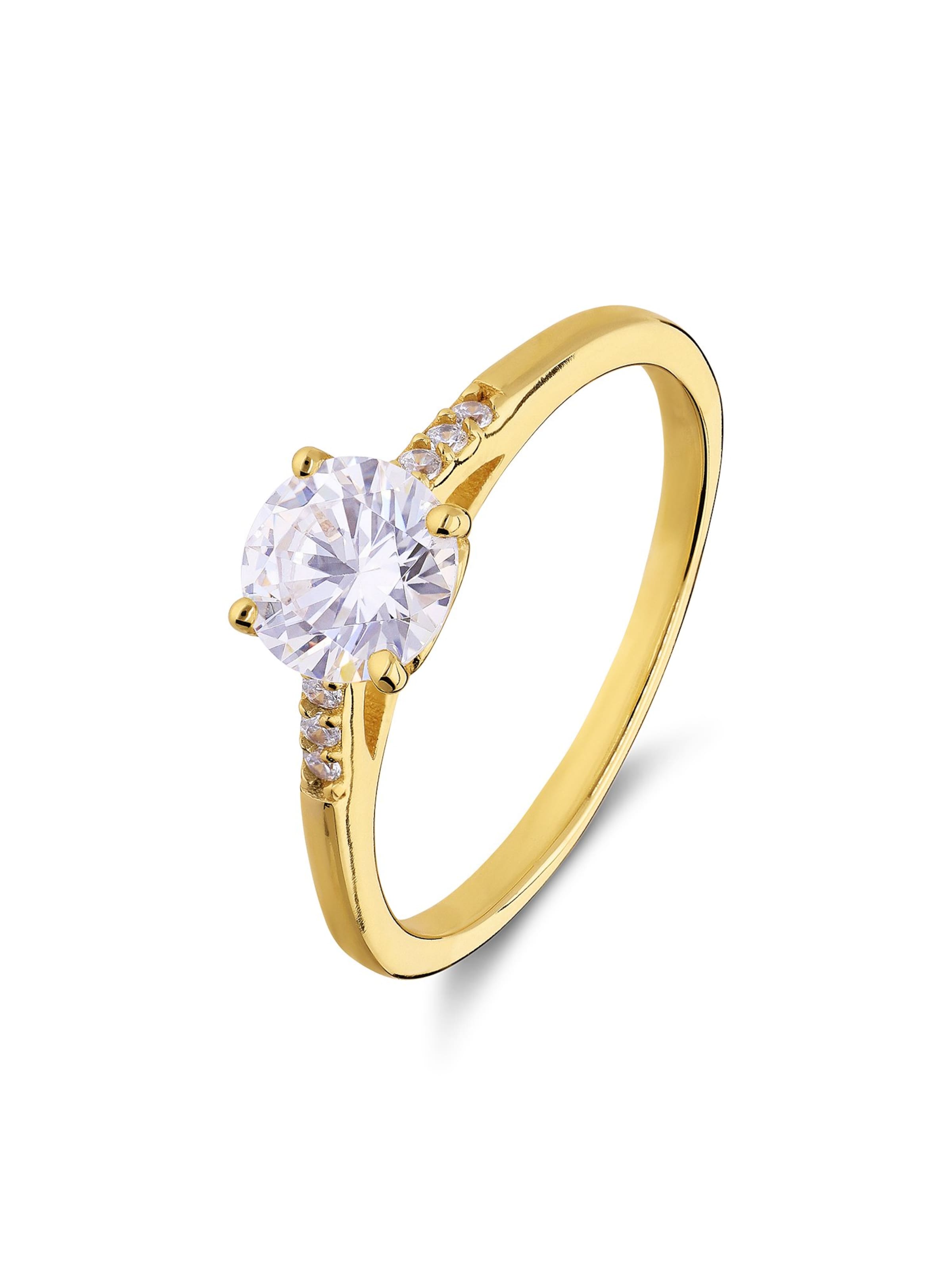 Lucardi Ring in Gold: front