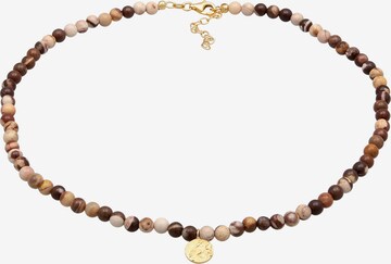 ELLI PREMIUM Necklace in Brown: front