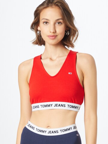 Tommy Jeans Top 'Super' in Red: front