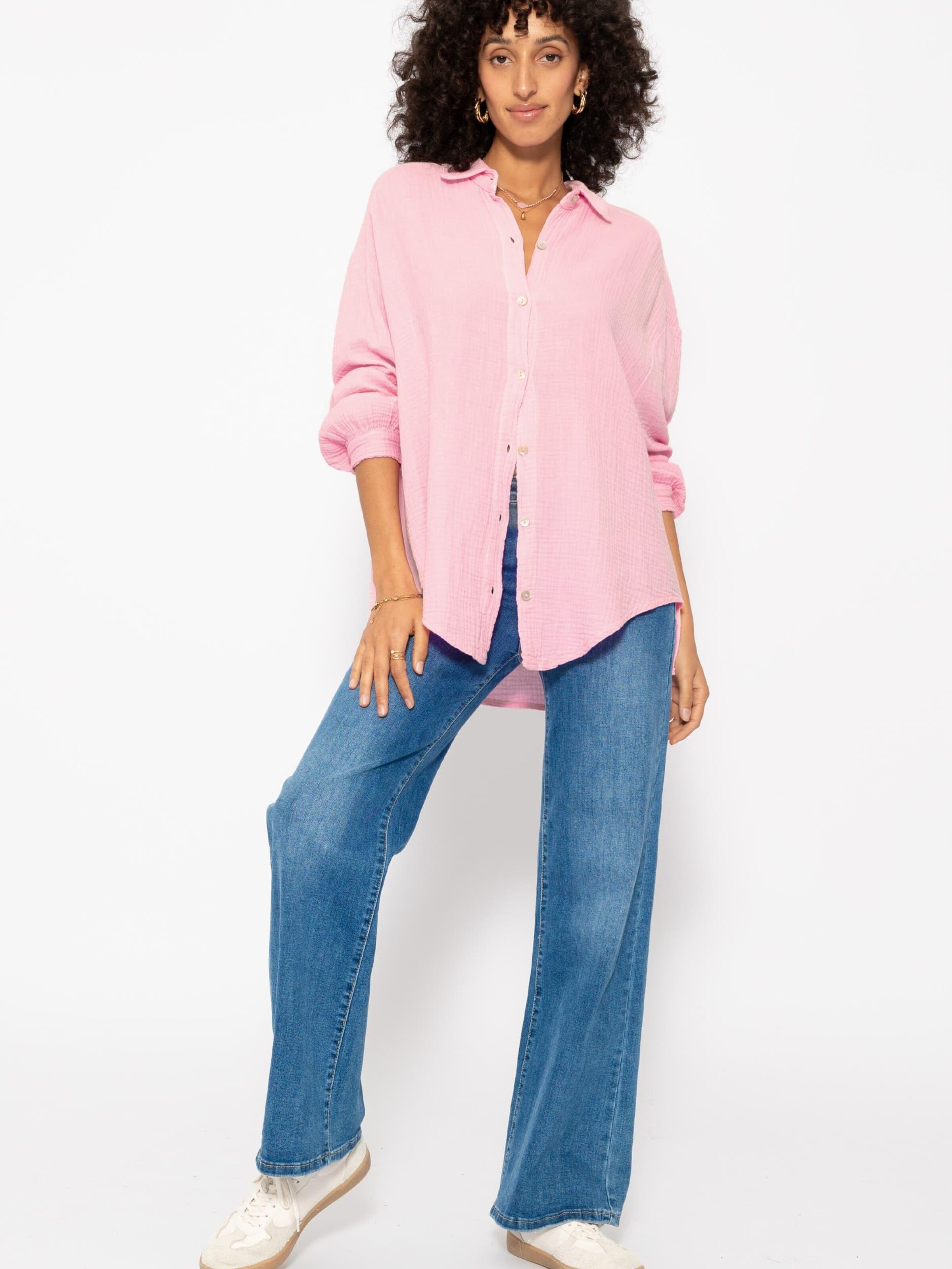 SASSYCLASSY Bluse 'kürzere Variante'‌‌‌‌ in Pink