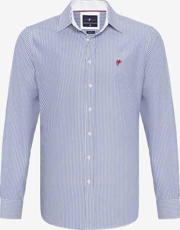 DENIM CULTURE Regular fit Button Up Shirt 'Gordon' in Blue: front
