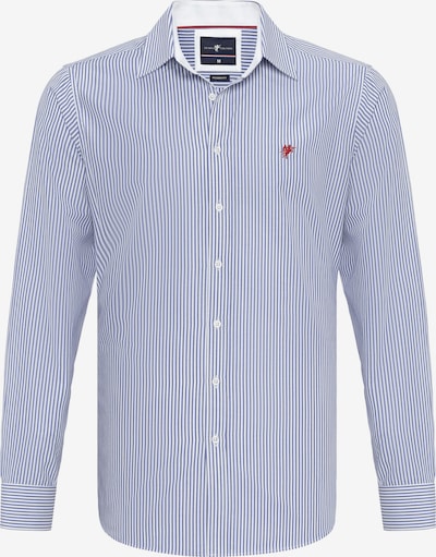 DENIM CULTURE Button Up Shirt 'Gordon' in marine blue / Red / White, Item view