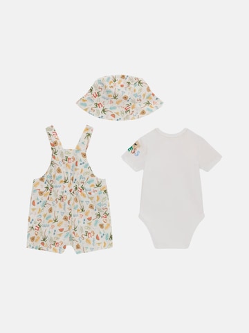 Set 'GUESS KIDS SET HAT+SS BODY+ROMPER Completi' di GUESS KIDS in bianco