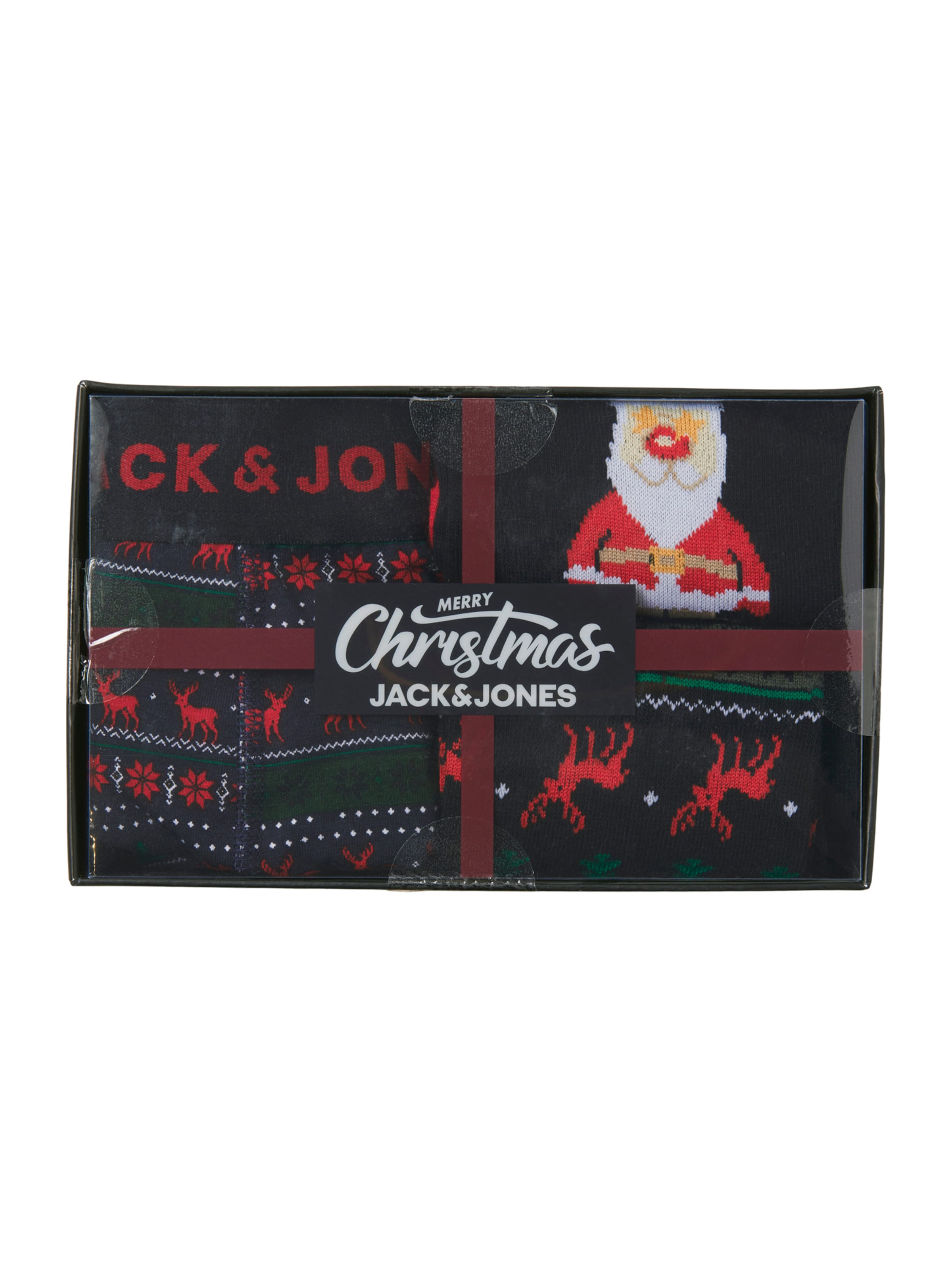 Boxeri 'JACXMAS REINDEER' de la JACK & JONES pe negru