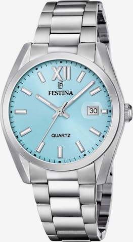 FESTINA Analoog horloge 'Festina - Watch Acero Clasico - Quartz watch movement - Watch case width: 40 mm' in Blauw: voorkant