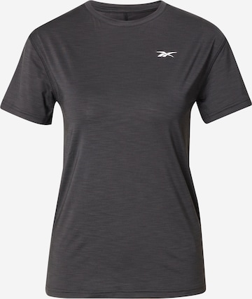 T-shirt fonctionnel Reebok Sport en noir : devant