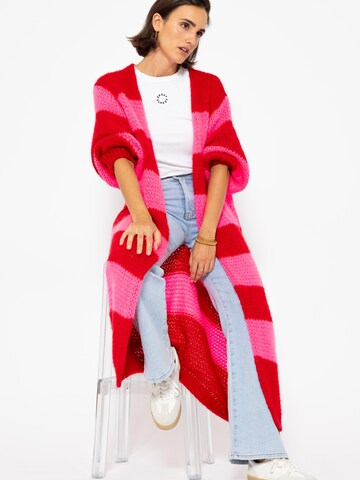 SASSYCLASSY Oversized Cardigan in Red