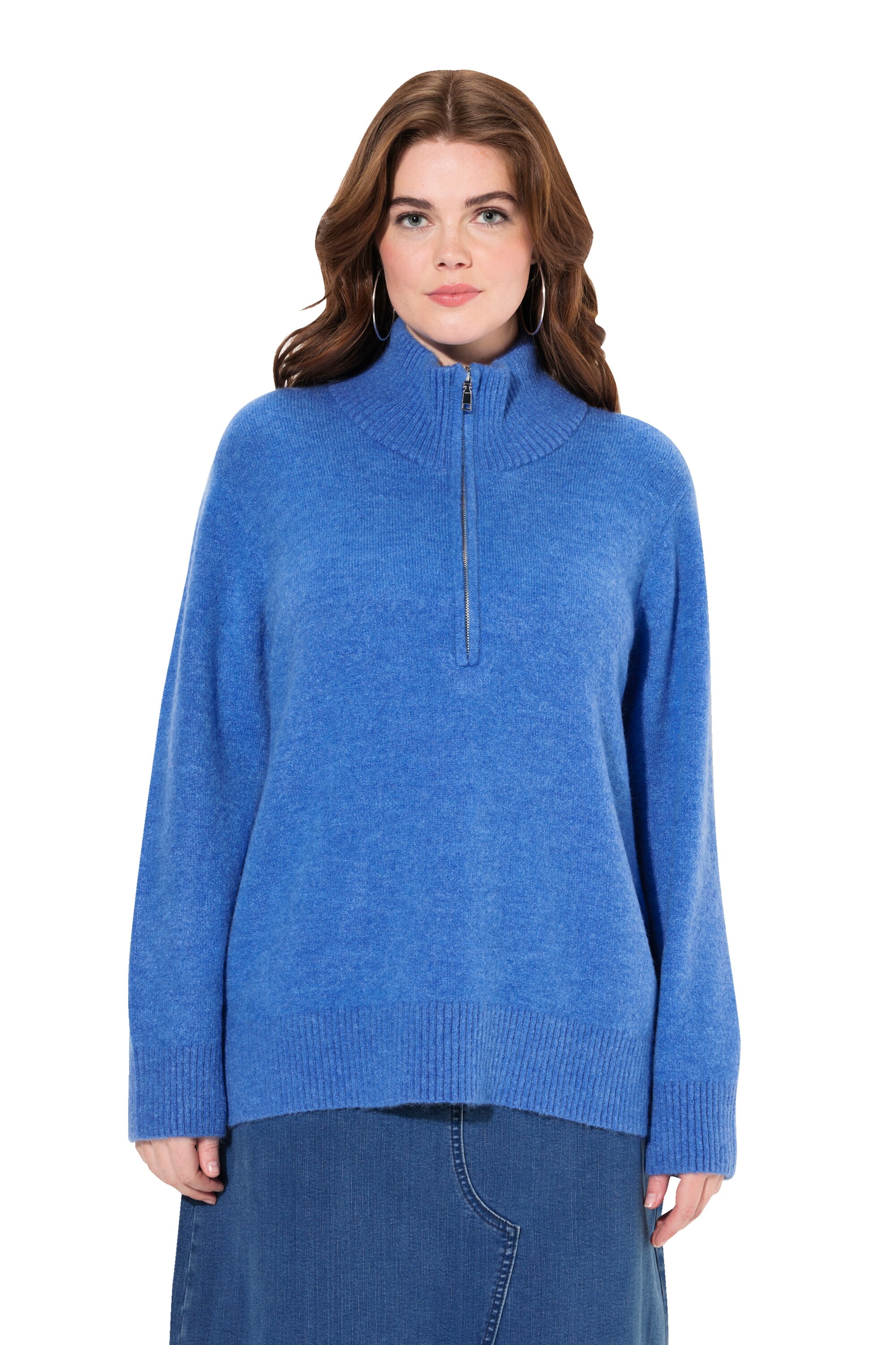 Ulla Popken Pullover in Blau: Vorderseite