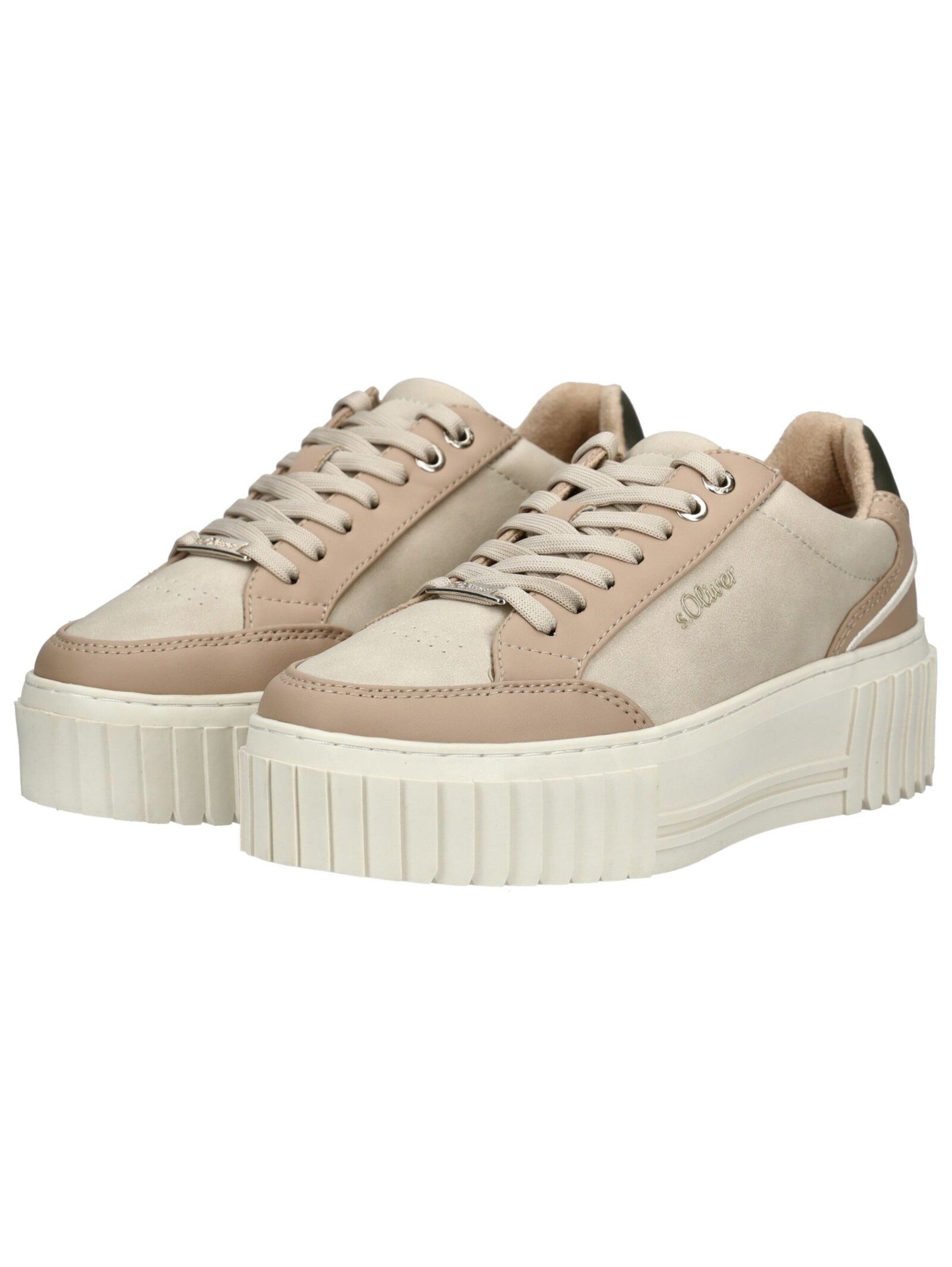 s.Oliver Sneakers laag in Beige