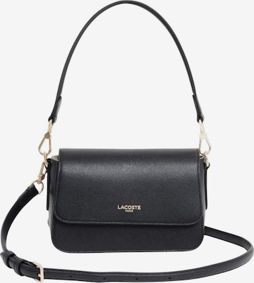 LACOSTE - Bolso de hombro 'Champs-Élysées' en negro: frente