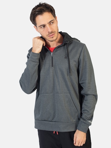 Sweat de sport Spyder en gris : devant