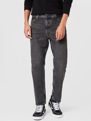 JACK & JONES Szabványos Farmer 'Chris' - fekete: elől