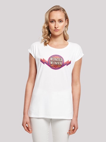 F4NT4STIC T-Shirt 'DC Comics Wonder Woman Rainbow' in Weiß: predná strana
