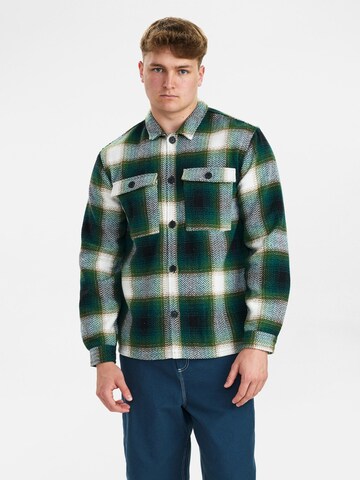 Dxnmxrk Between-Season Jacket 'DXEbbi' in Green: front