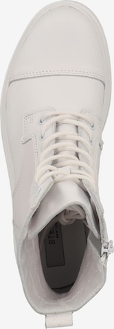 Steven New York - Botines con cordones en blanco