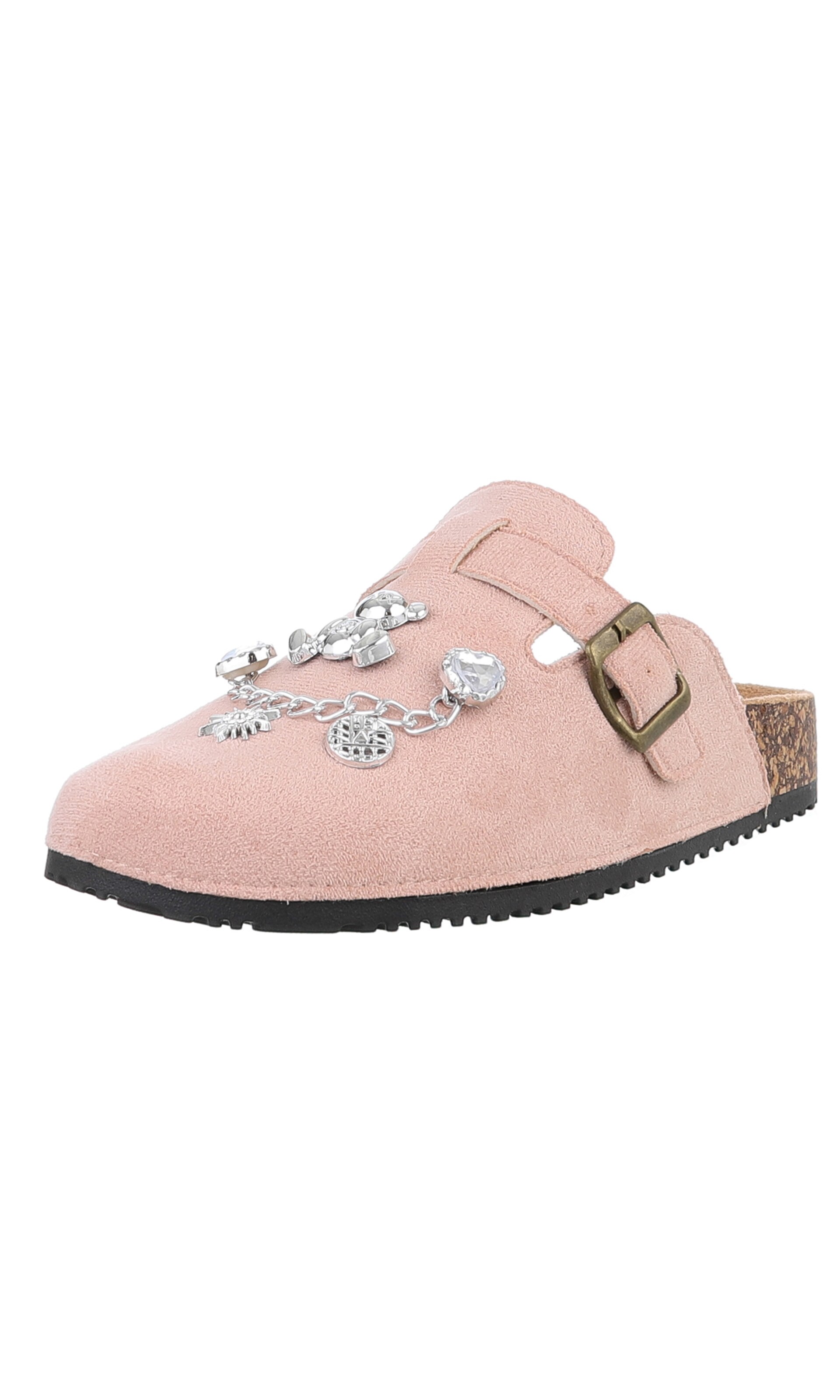 Ital-Design Pantolette in Pink: Vorderseite