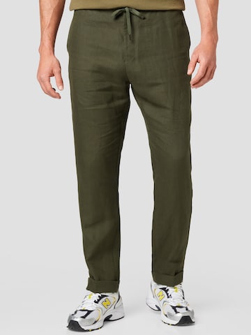 Tiger of Sweden Tapered Pants 'TRAVIN' in Green: front