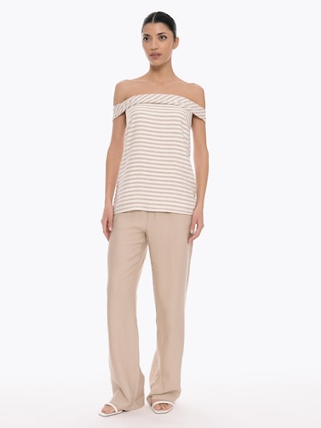 T-shirt 'Ring' 4TAILORS en beige