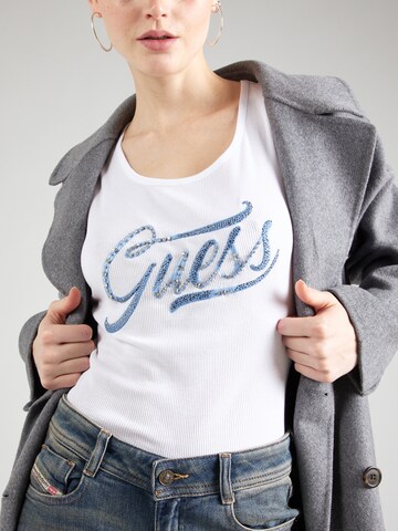 GUESS - Top en blanco