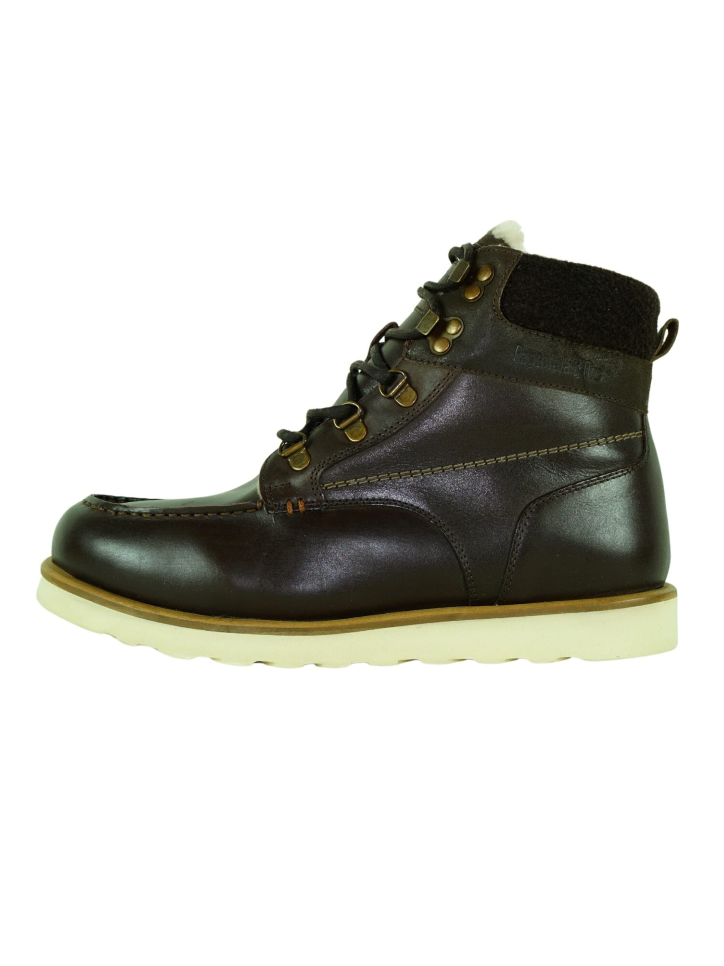 Stivale stringato 'Bormio' di PANTOFOLA D'ORO in marrone: frontale