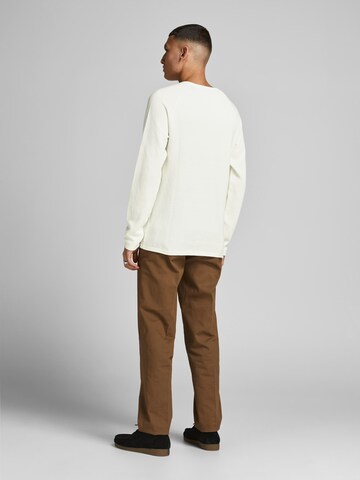 JACK & JONES Regular Fit Pullover 'Hill' in Weiß