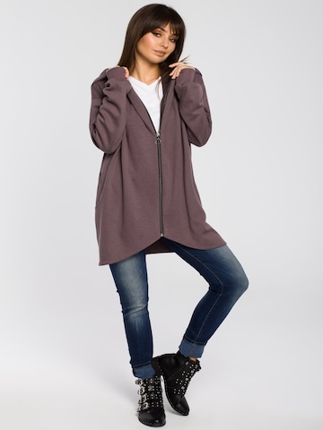 BeWear - Sudadera con cremallera 'B054' en marrón