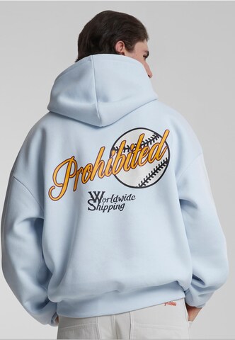 Prohibited Sweatshirt 'Pitch' in Blau: predná strana