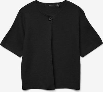 VERO MODA Knit Cardigan 'VMGold' in Black: front