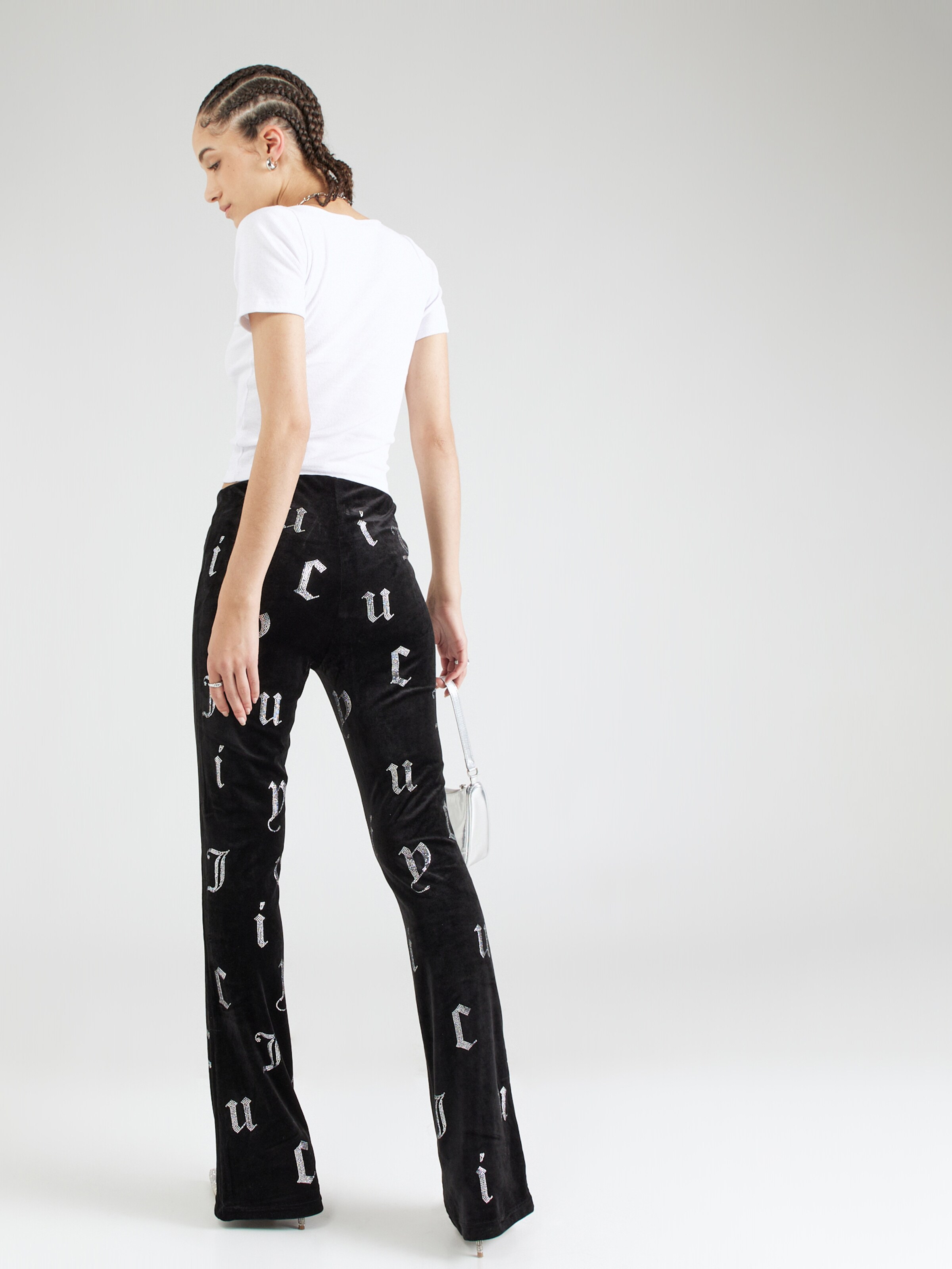 Juicy Couture Flared Broek BRIAH in Zwart ABOUT YOU