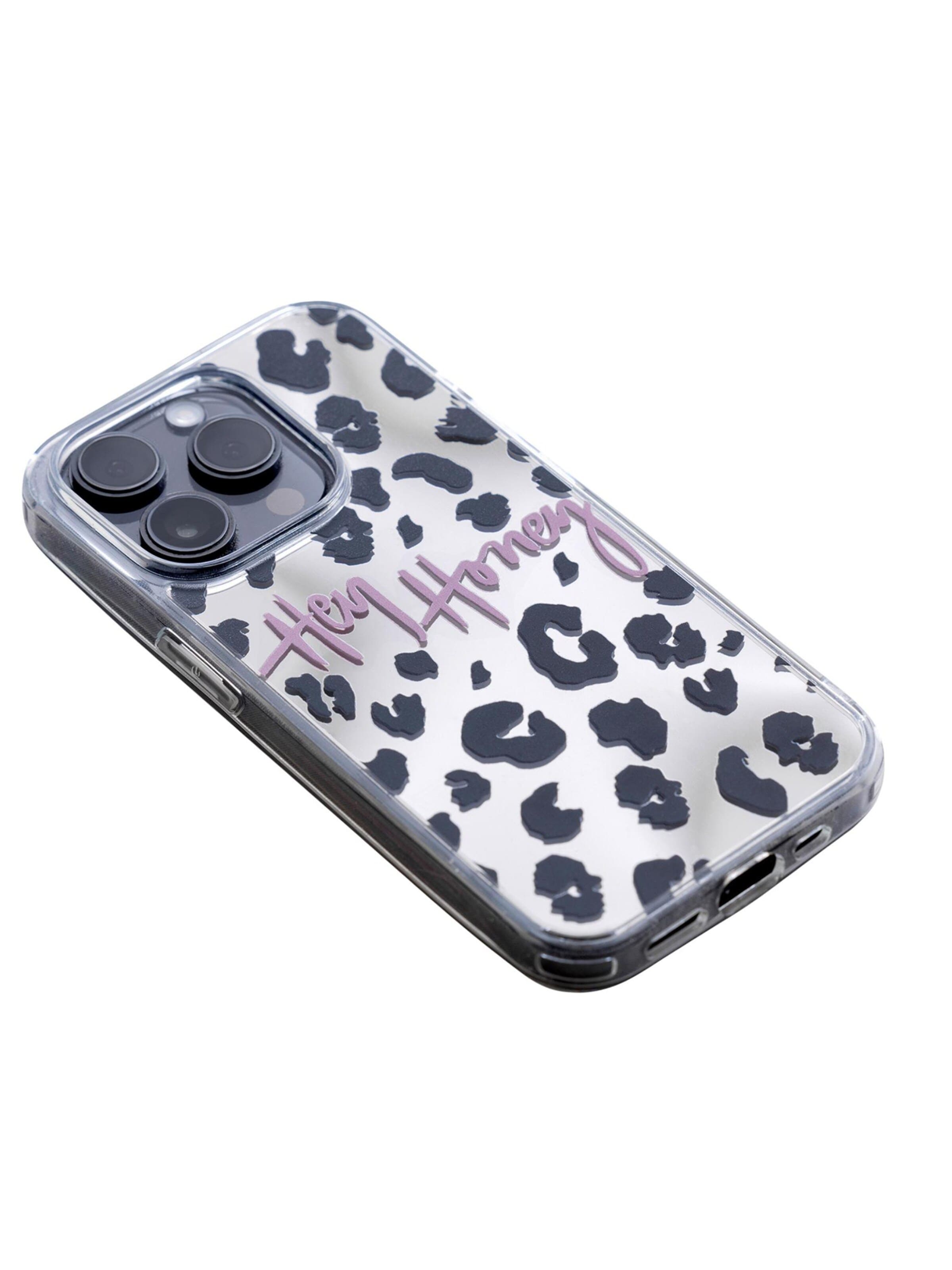 Custodia per smartphone 'iPhone Case Leo Mirror' di Hey Honey in grigio