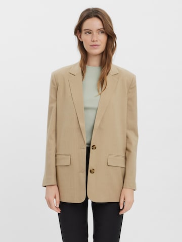 Blazer 'Shiny' Aware en beige : devant