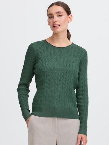 Pull-over 'ISISSE' Oxmo en vert : devant