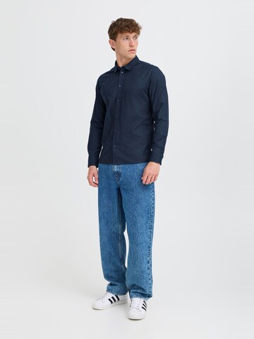 !Solid Regular fit Button Up Shirt 'OLMIN' in Blue
